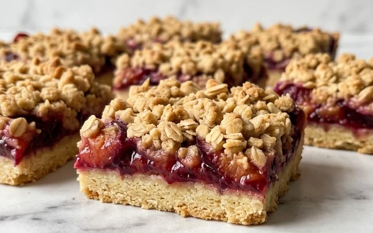 Einfache Pflaumen-Crumble-Bars: Schnelles & leckeres Rezept